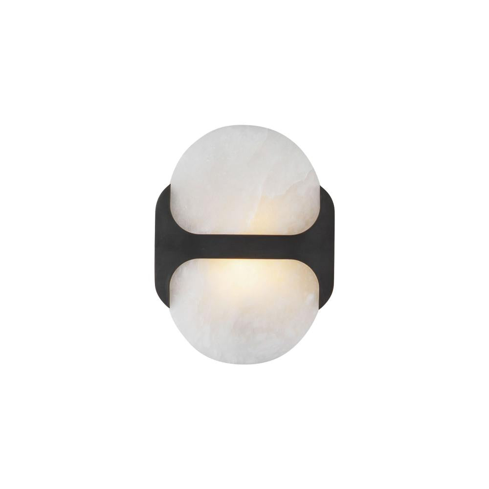 ALORA Lighting Odin WV357109UBAR Wall Vanity Light Fixture, UL Damp Rated, Urban Bronze/Alabaster