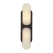 ALORA Lighting WV357217UBAR Socket Wall Vanity Light Fixture, UL Damp Rated, Urban Bronze/Alabaster