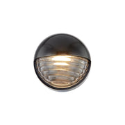 ALORA Lighting WV330106UBCR Palais 6-in Ribbed Glass LED Wall/Vanity Light Fixture, UL Damp Rated, Urban Bronze