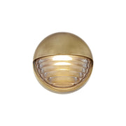 ALORA Lighting Palais WV330106VBCR LED Wall/Vanity Light Fixture, UL Damp Rated, Vintage Brass