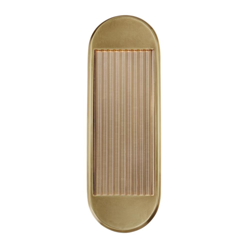 ALORA Lighting WV330216VB Palais 16-in Vintage Brass LED Wall/Vanity Light Fixture, UL Damp Rated, Vintage Brass