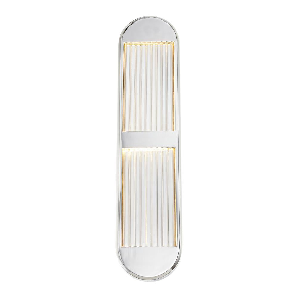ALORA Lighting Palais WV330324PN Vanity Light Fixture, UL Damp Rated, Polished Nickel