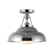 ALORA Lighting Palmetto SF344012PNGO Semi Flush Mount, UL Listed, Polished Nickel/Glossy Opal