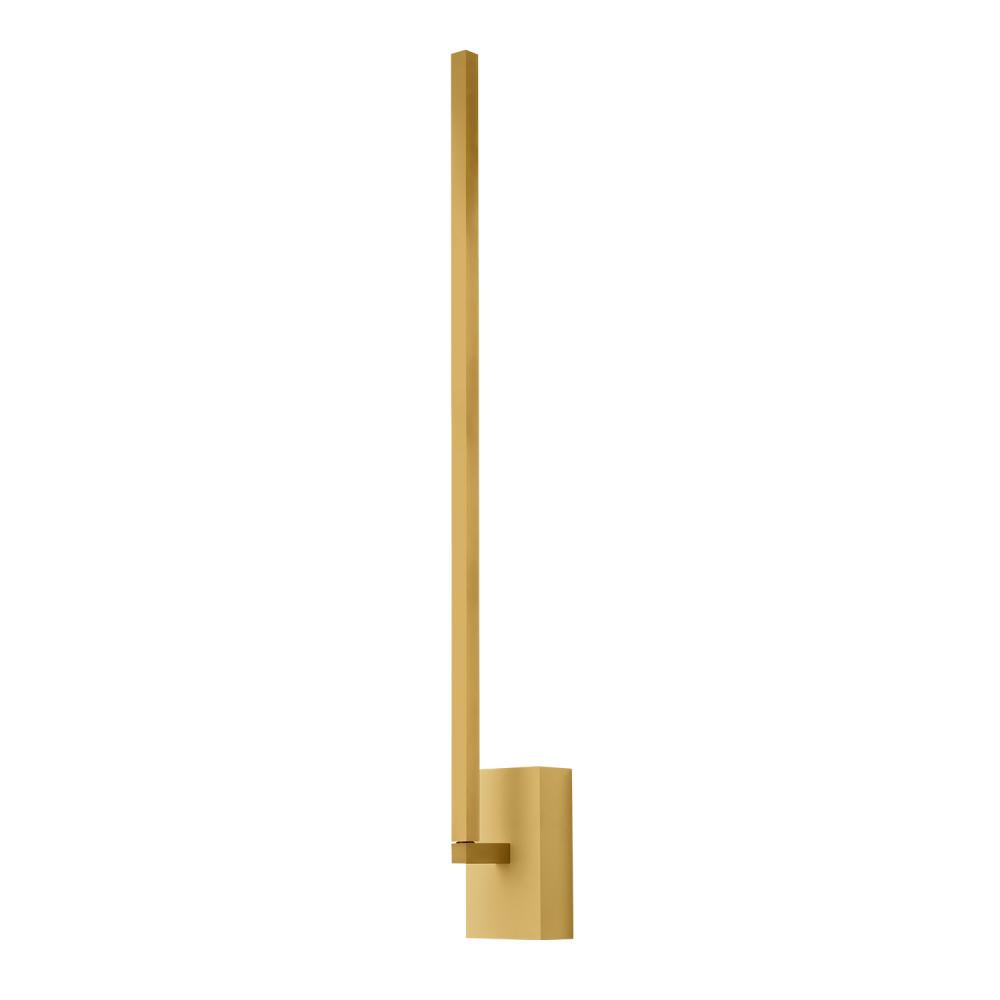 Kuzco WS25125-BG Pandora 25-in LED Wall Sconce, UL Damp Rated, Brushed Gold