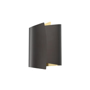 ALORA Lighting WV319202UBLB Parducci 2 Lights Wall/Vanity Light Fixture, UL Damp Rated, Light Brass/Urban Bronze