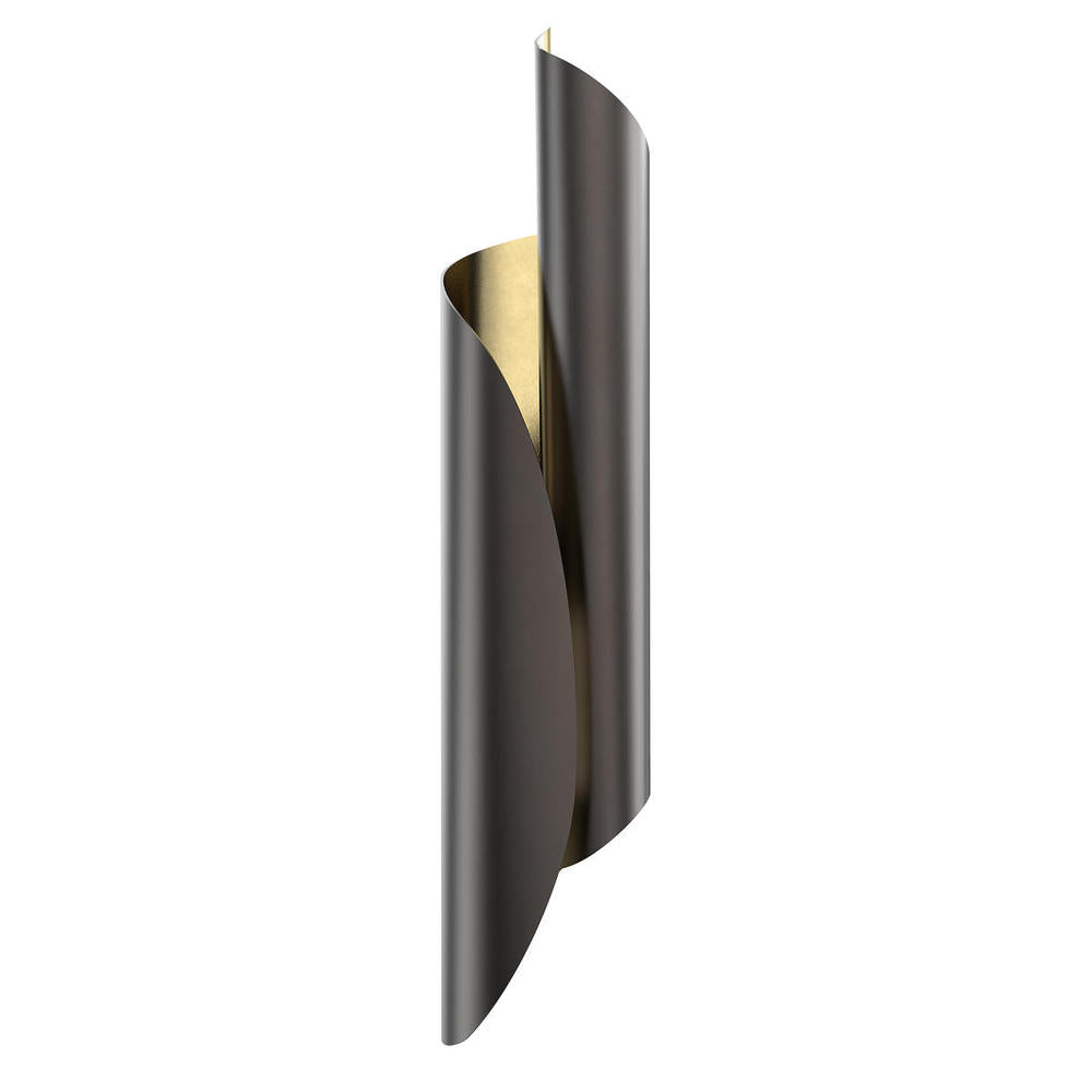 ALORA Lighting WV319405UBLB Wall/Vanity Light Fixture, UL Damp Rated, Light Brass/Urban Bronze