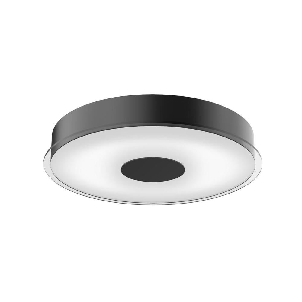 Kuzco Parker FM7616-BK Flush Mount Light Fixture, UL Damp Rated, Black