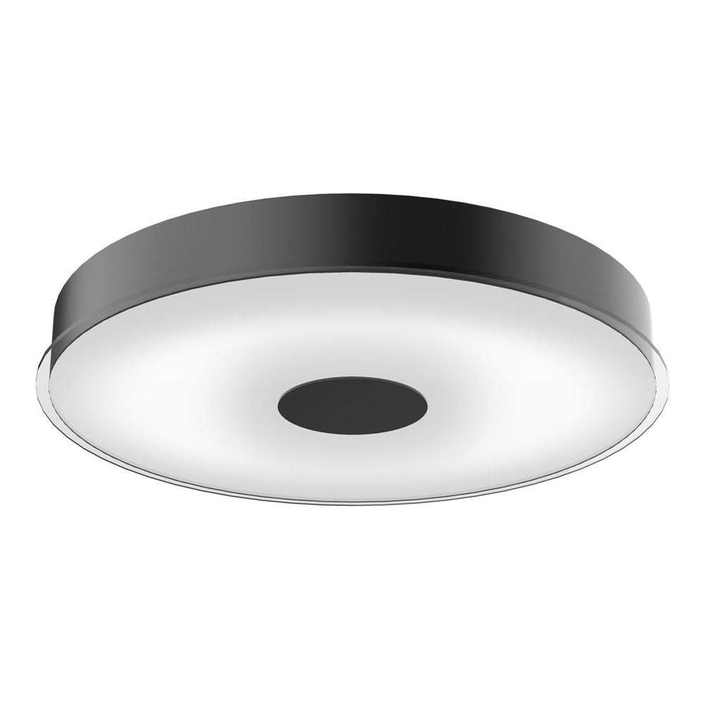 Kuzco Parker FM7620-BK Flush Mount, UL Damp Rated, Black