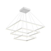 Kuzco Lighting CH88332-WH Piazza 32-in White LED Chandelier, UL Damp Rated, White