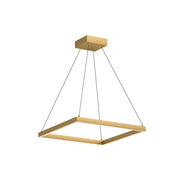 Kuzco Piazza PD88124-BG-UNV-010 Pendant Light Fixture, LED, Brushed Gold