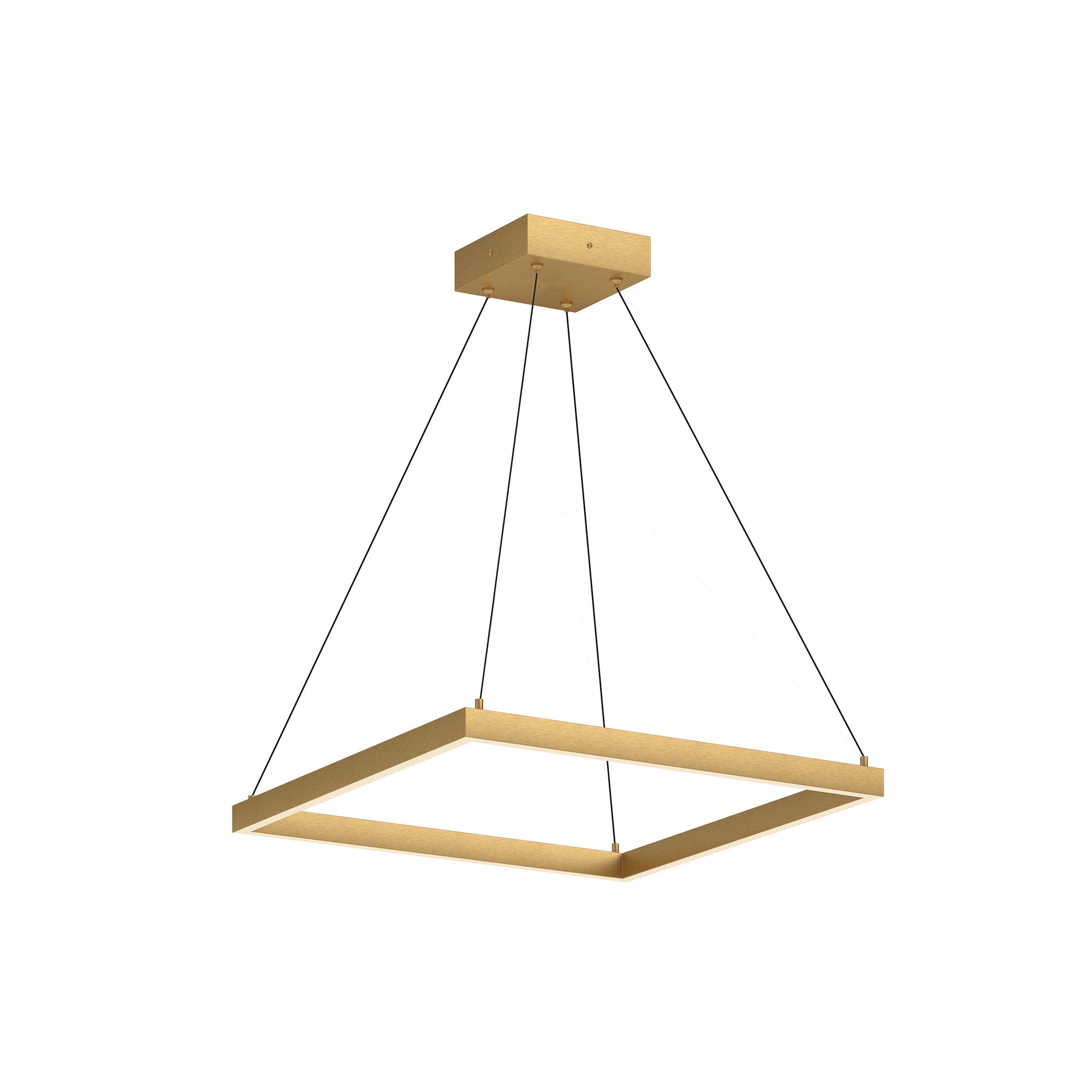 Kuzco Piazza PD88124-BG-UNV-010 Pendant Light Fixture, LED, Brushed Gold