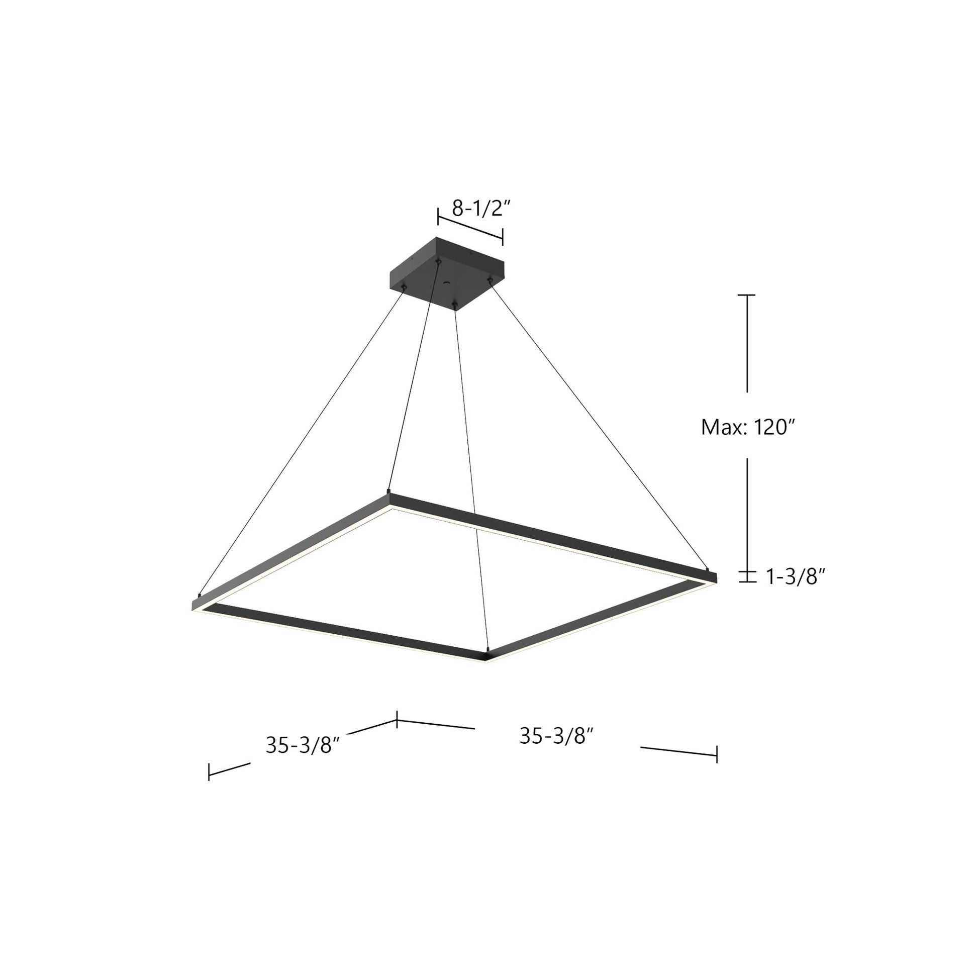 Kuzco Lighting PD88136-WH-UNV-010 Pendant Light Fixture, UL Damp Rated, White