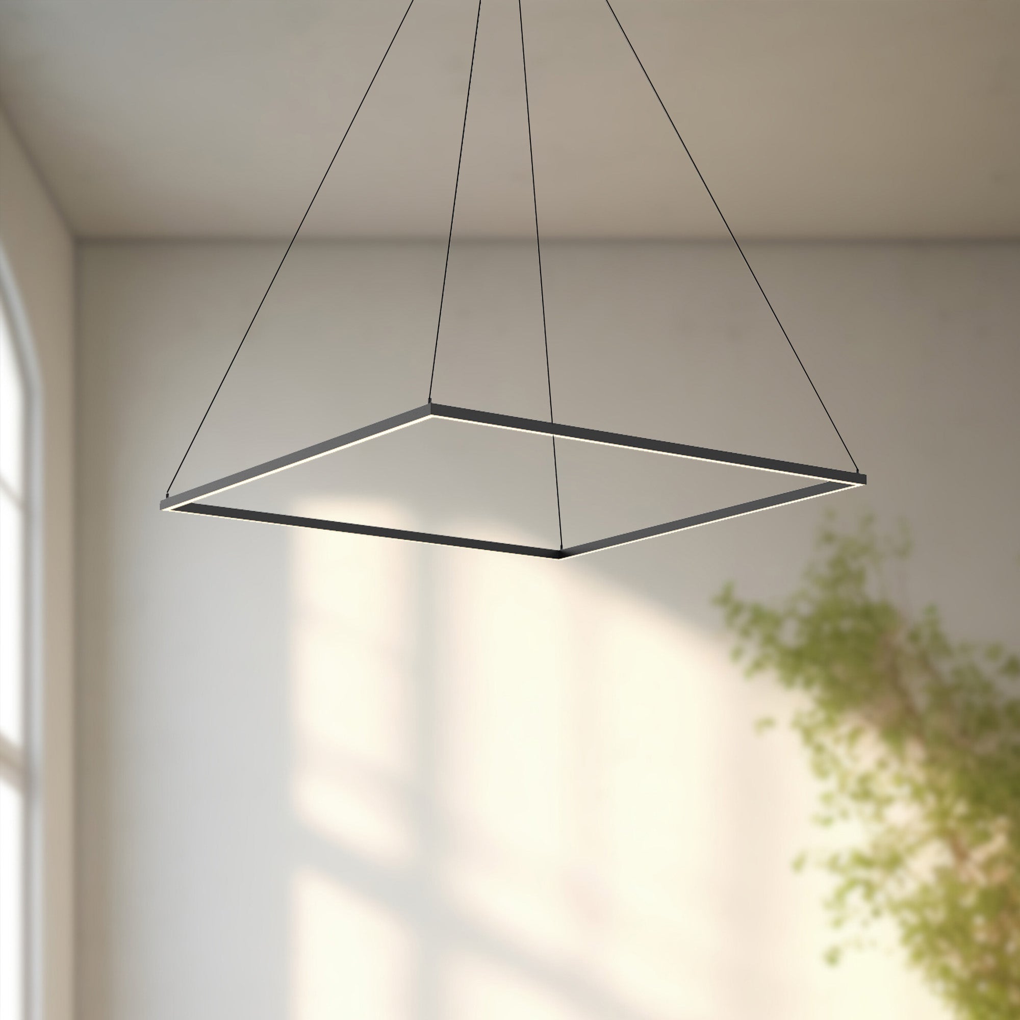 Kuzco Piazza PD88148-BK-UNV-010 Pendant Light Fixture, 100W, Black