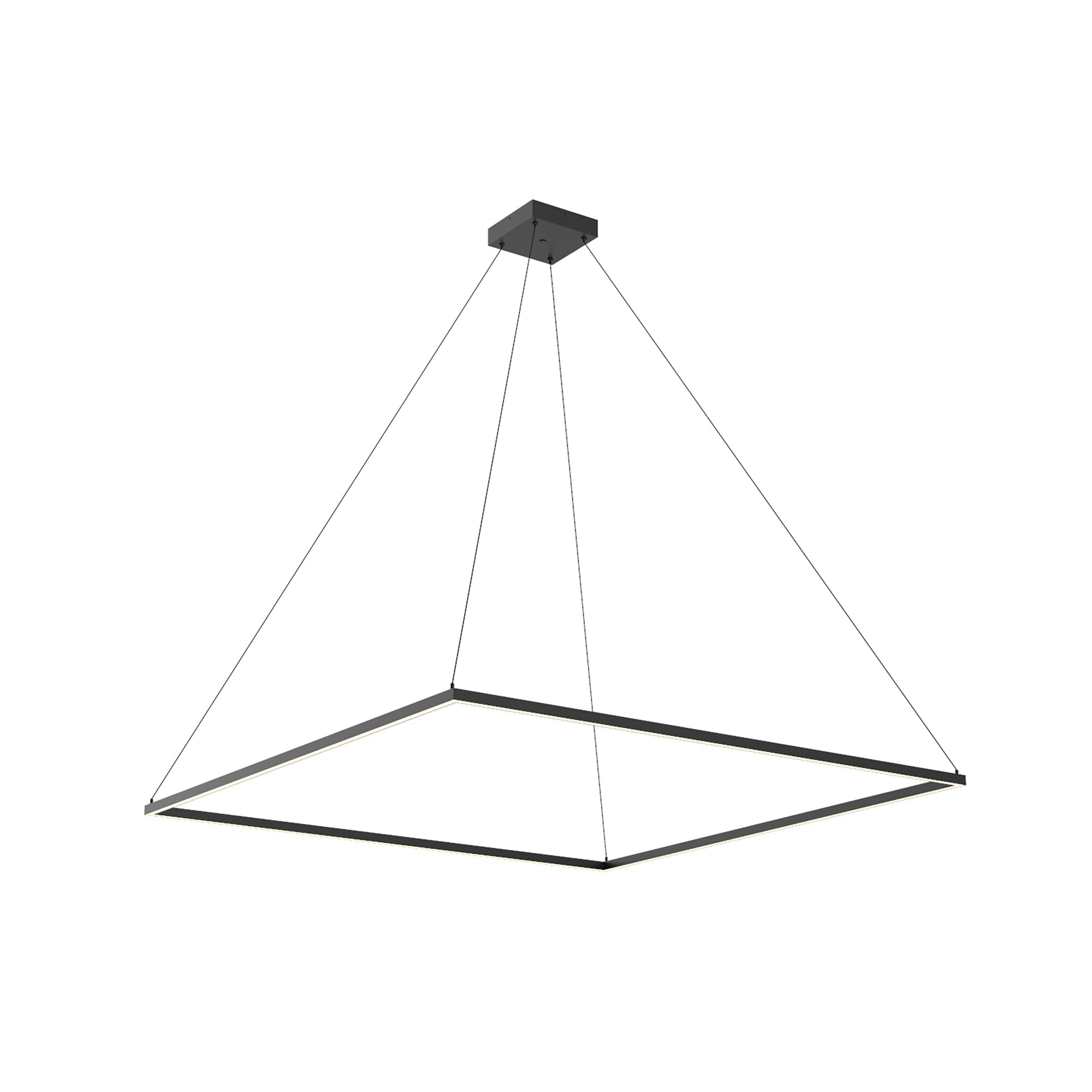 Kuzco PD88160-BK-UNV-010 Piazza 60-in Pendant, LED Down Light, Black