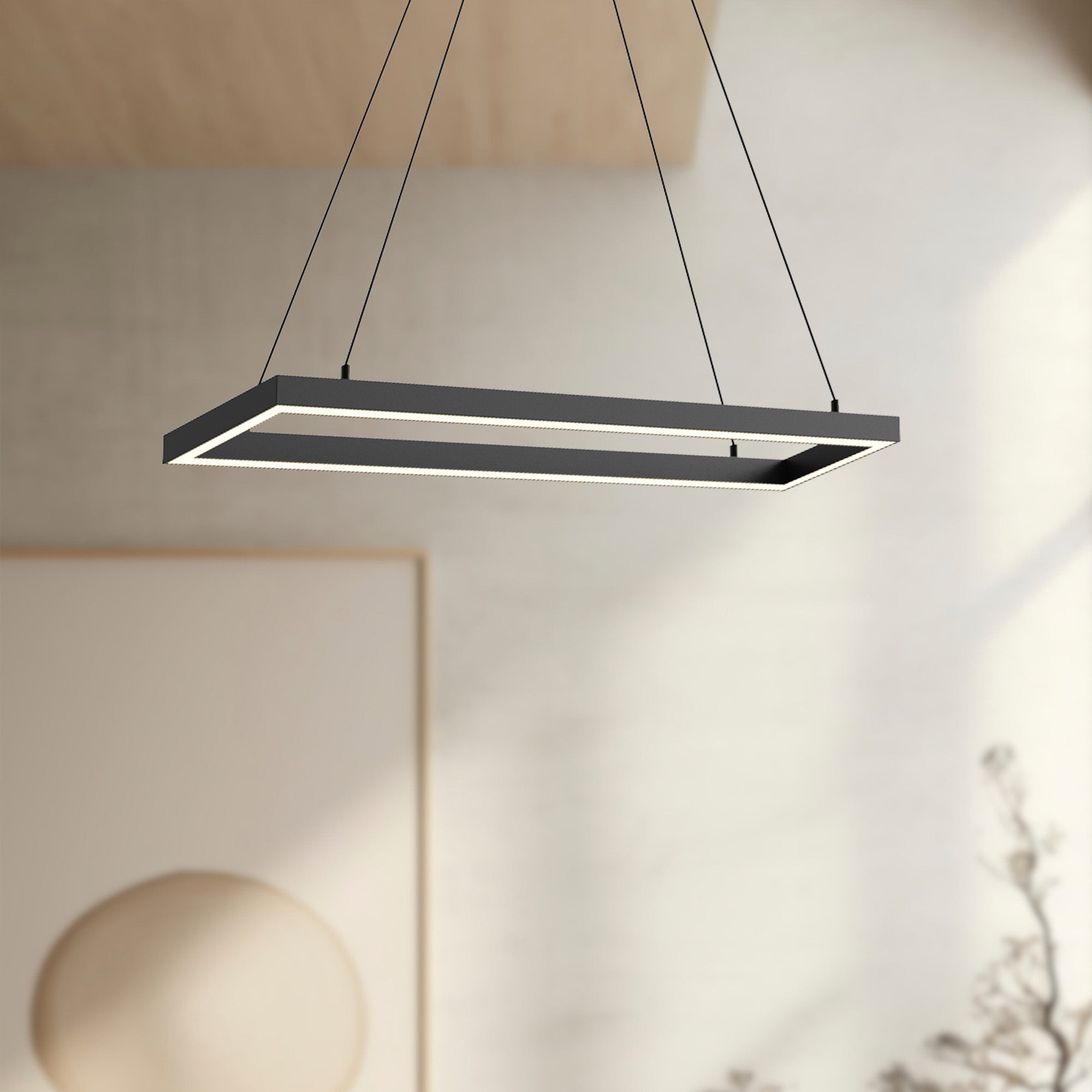 Kuzco Piazza PD88530-BK-UNV-010 Pendant Light Fixture, UL Listed, Black