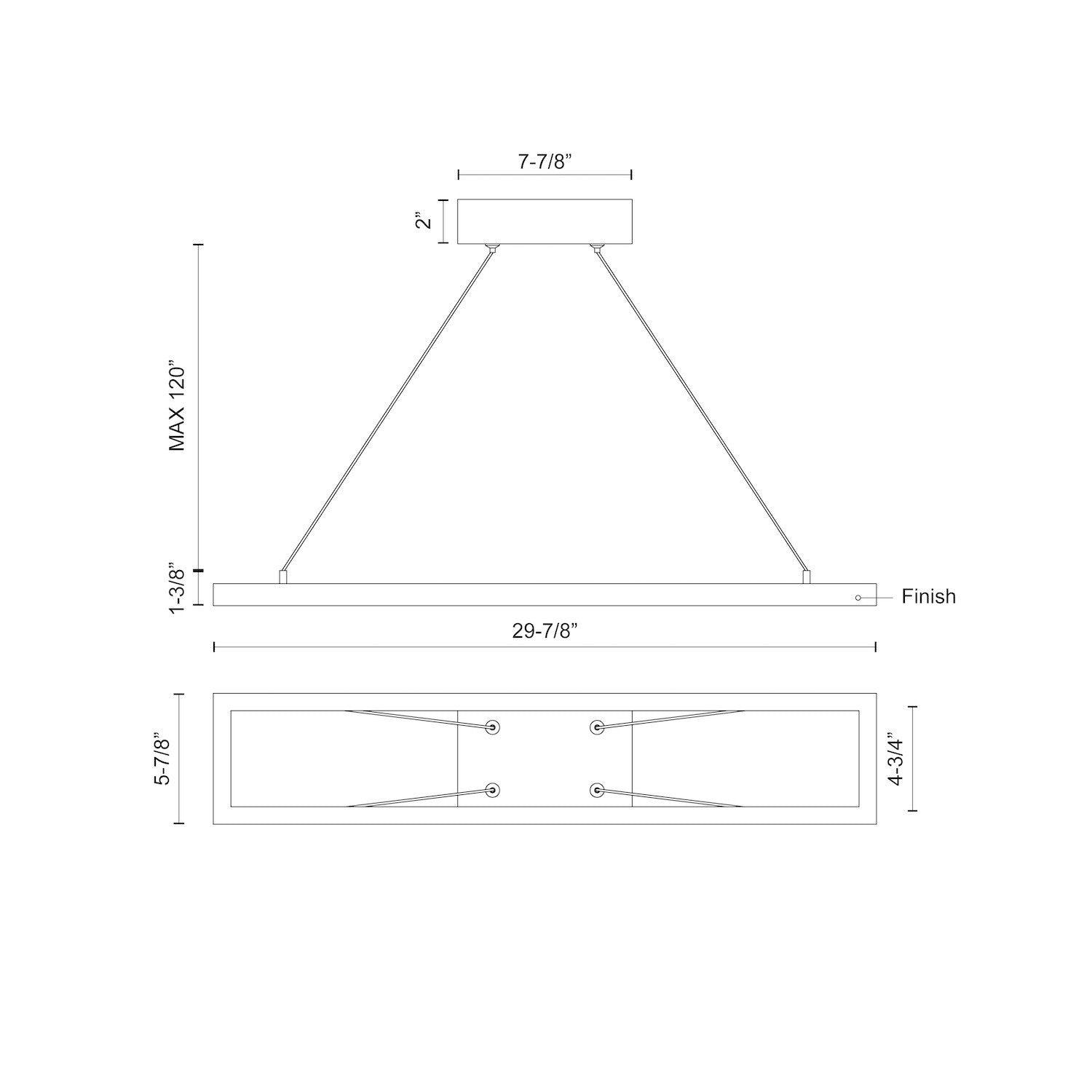 Kuzco Piazza PD88530-WH-UNV-010 Pendant, LED, 36W, White