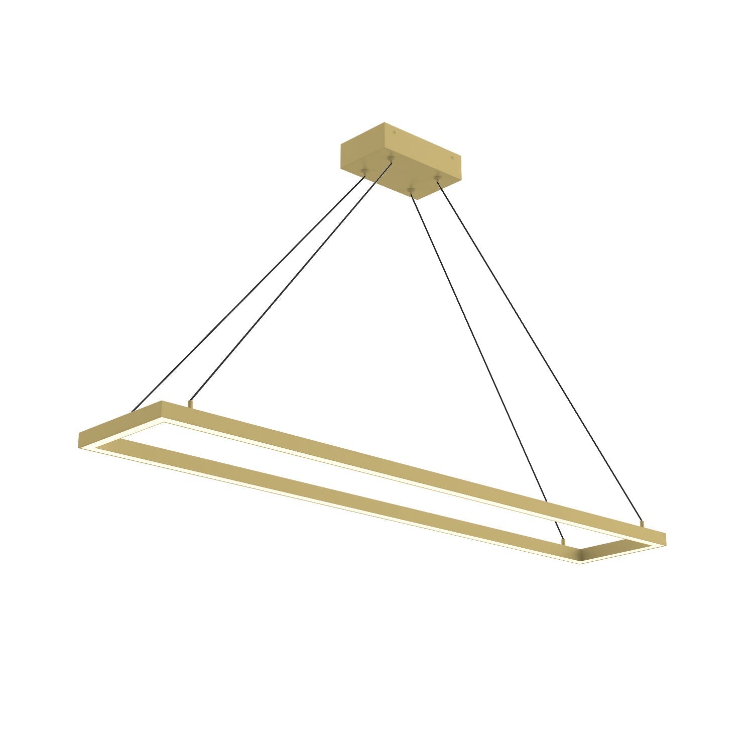 Kuzco Piazza PD88548-BG-UNV-010 LED Pendant, UL Damp Rated, Brushed Gold