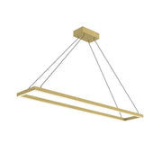 Kuzco Piazza PD88548-BG-UNV-010 LED Pendant, UL Damp Rated, Brushed Gold