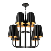 ALORA MOOD Lighting CH528830MB Chandeliers, 30-in, Matte Black