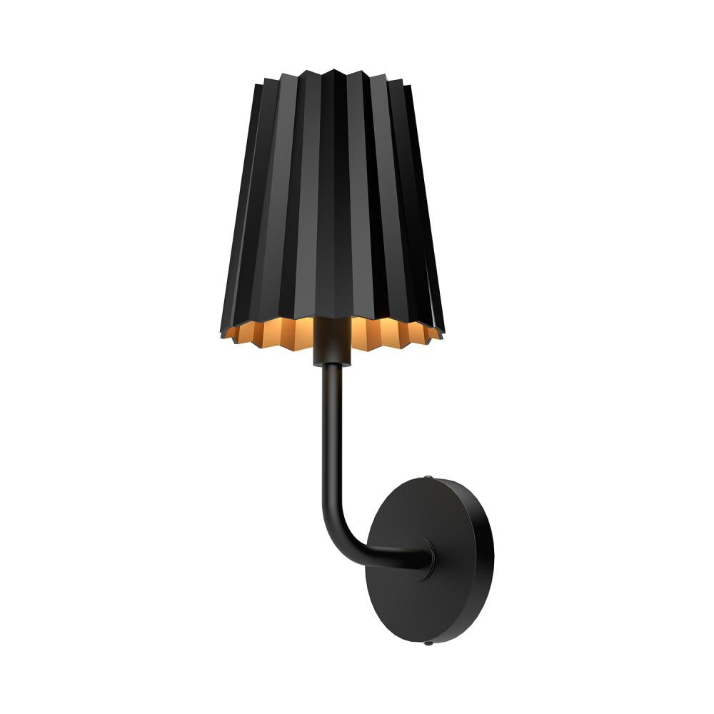 ALORA MOOD Lighting WV528007MB Wall/Vanity Light Fixture, UL Damp Rated, Matte Black