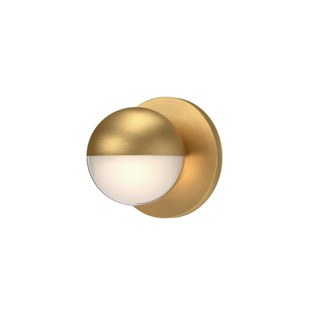 Kuzco Pluto WS47305-BG-2700K Wall Sconce, 6W, Brushed Gold