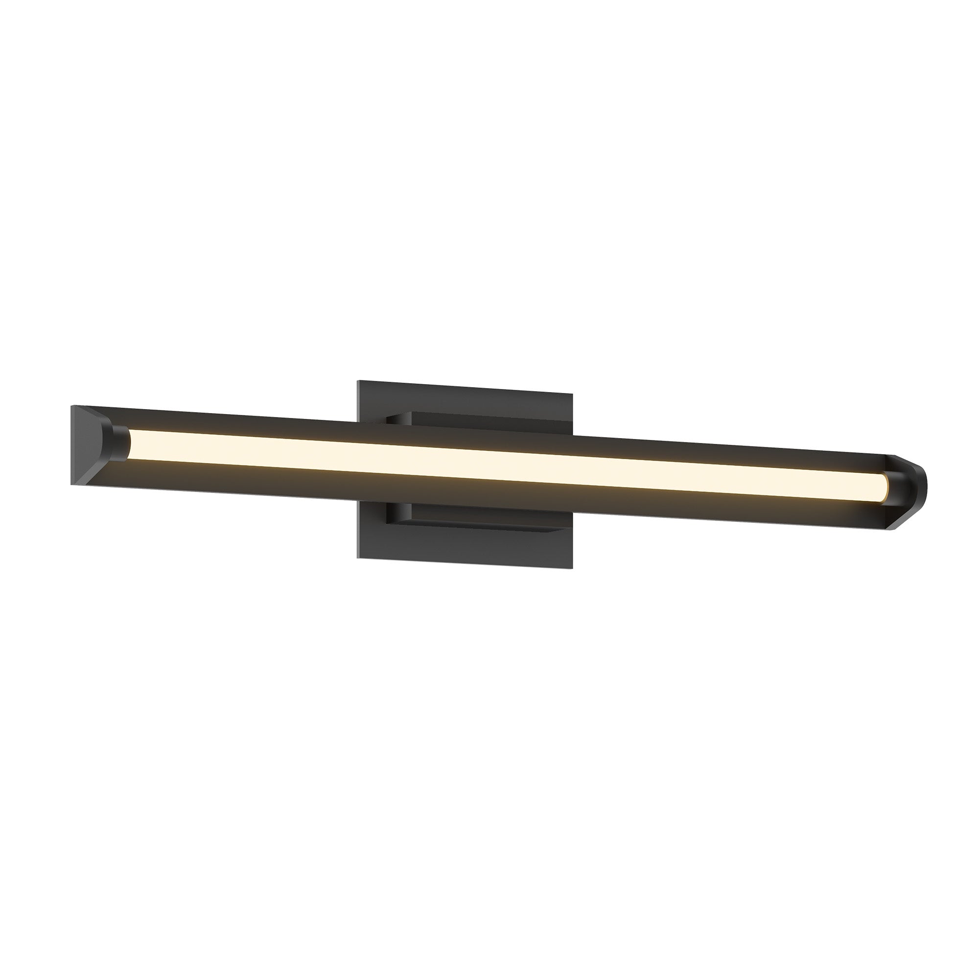Kuzco Plymouth VL60624-BK-UNV Vanity Light Fixture, UL Damp Rated, Black