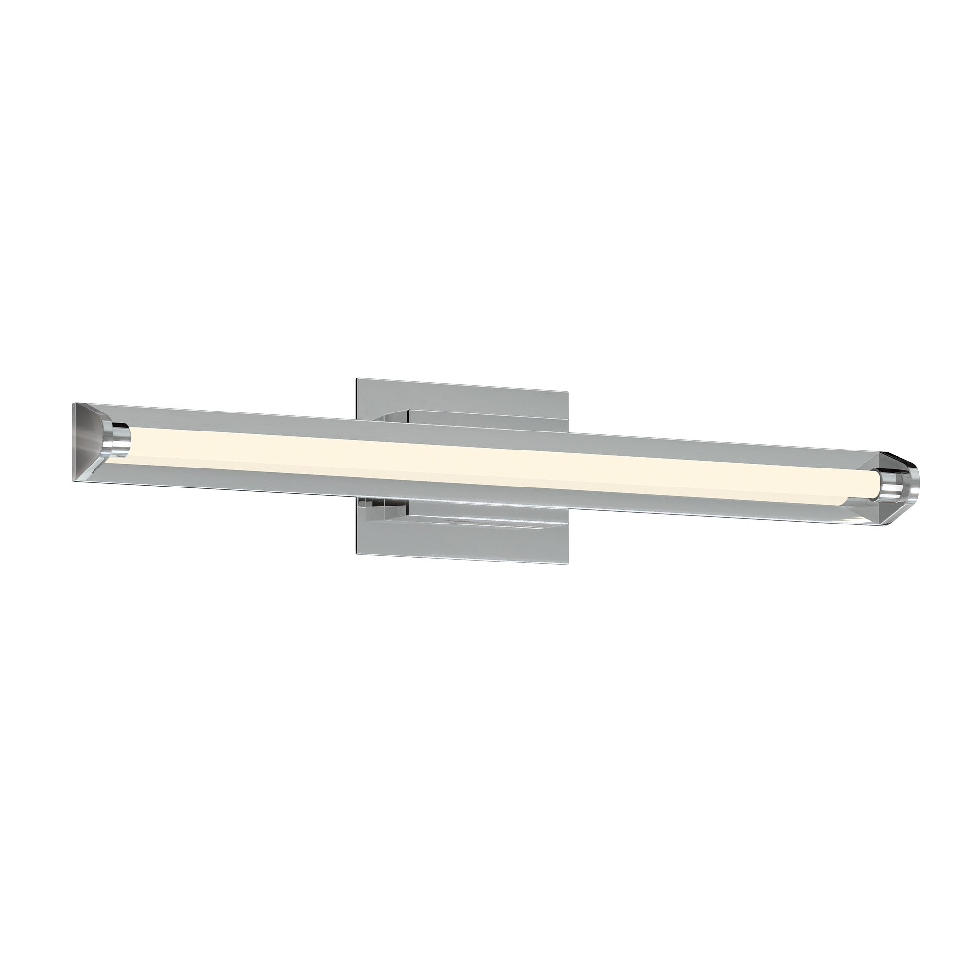 Kuzco Plymouth VL60624-CH-UNV Vanity Light Fixture, UL Damp Rated, Chrome