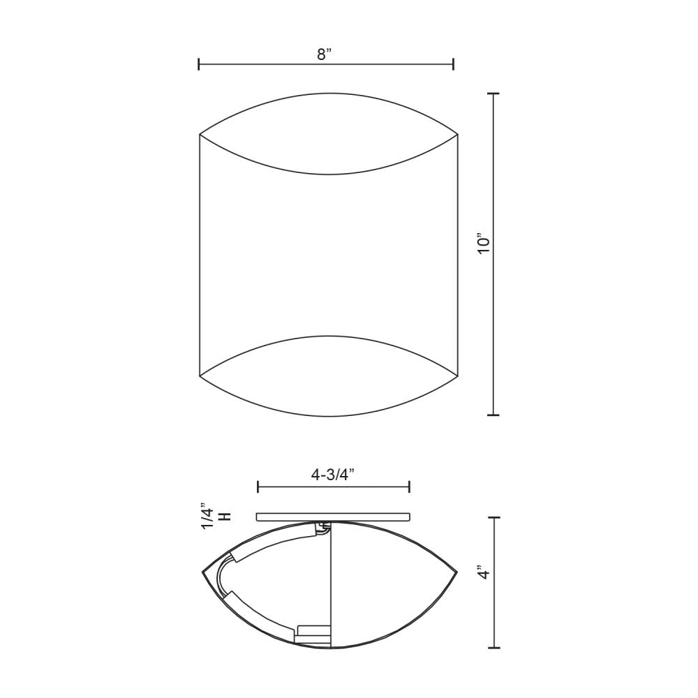 Kuzco Lighting 601471WH-LED Wall Sconce, UL Damp Rated, White