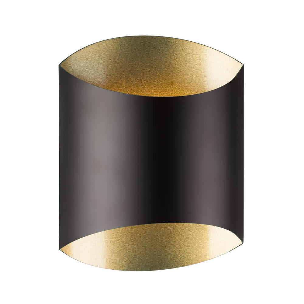 Kuzco Lighting 601471BK-LED Preston Wall Sconce, UL Damp Rated, Black