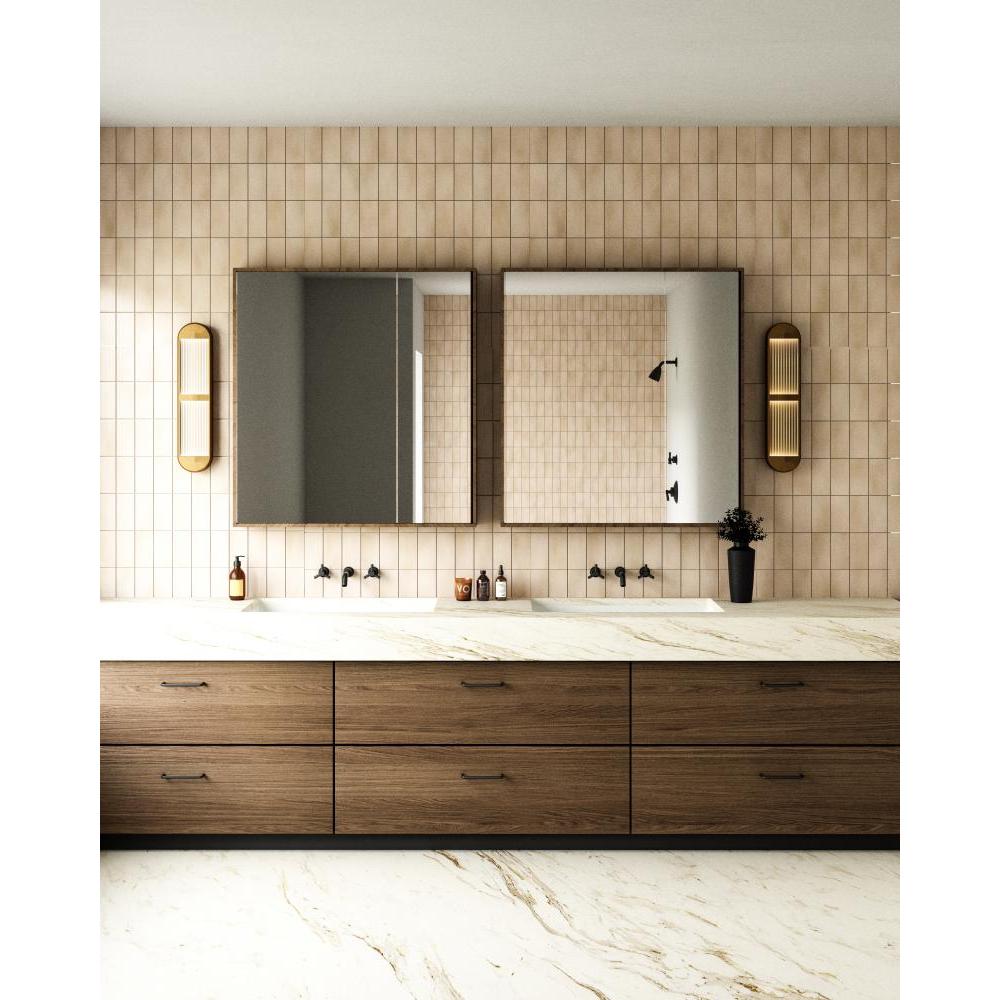 ALORA Lighting Palais WV330324VB LED Wall/Vanity Light Fixture, UL Damp Rated, Vintage Brass