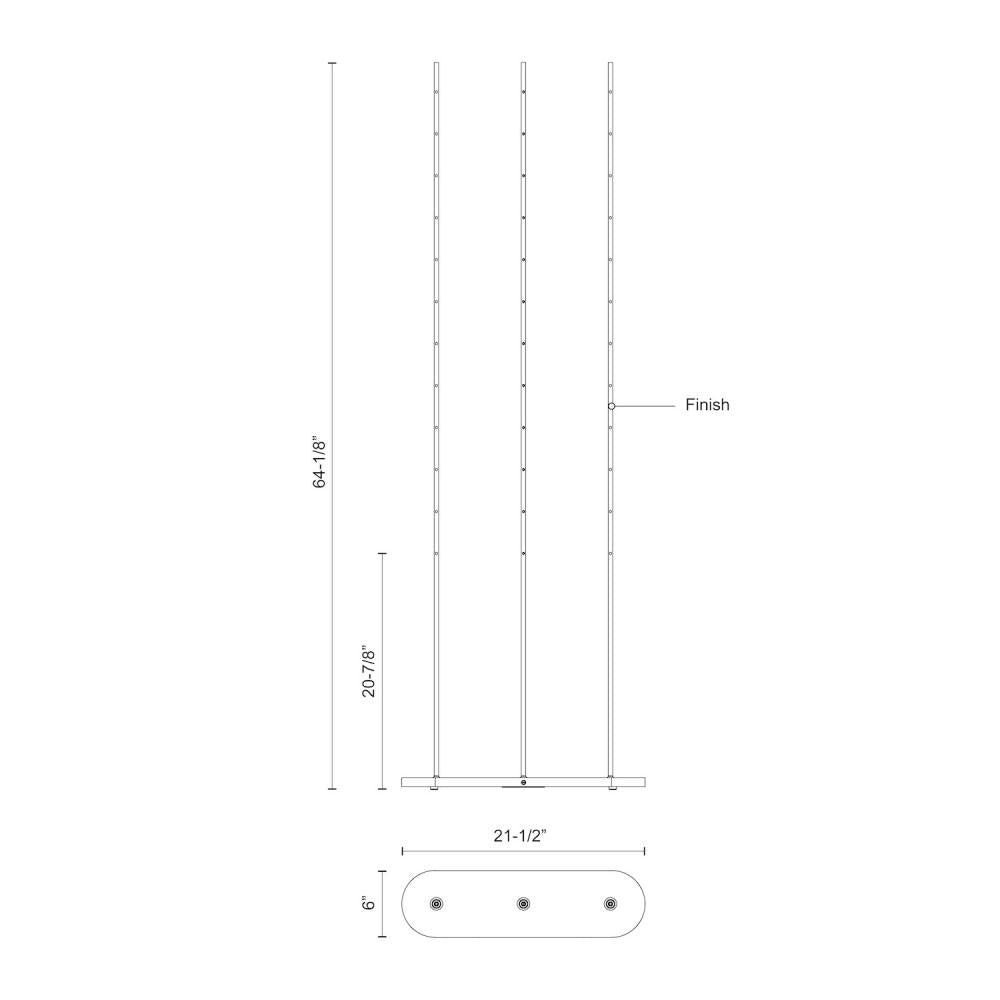 Kuzco Lighting Inc. REEDS FL46948-BK Lamp Transitional - Black