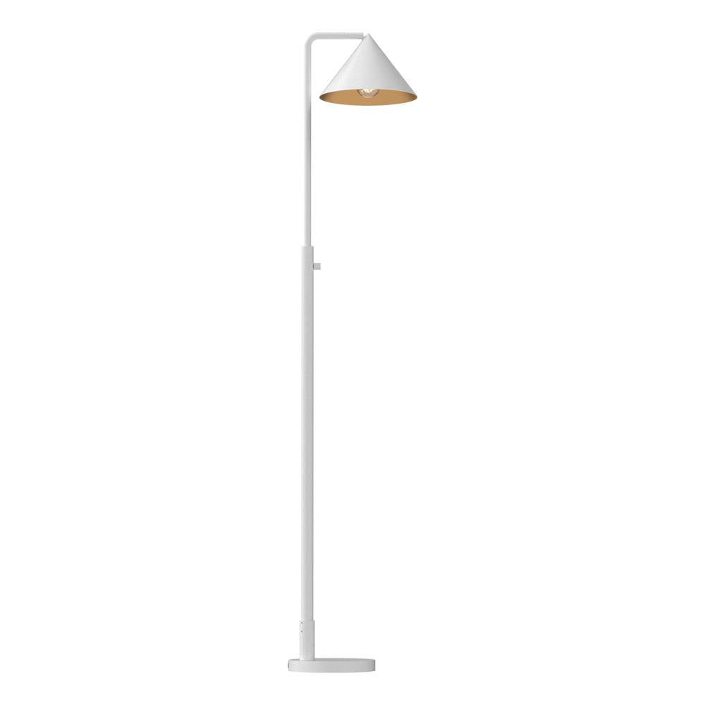 ALORA MOOD Lighting Remy FL485058 White Floor Lamp, 1 Light, Inspired by Japanese Design