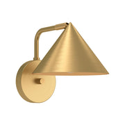 ALORA MOOD Lighting Remy WV485007BG Wall/Vanity Light Fixture, UL Damp Rated, Brushed Gold
