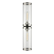 ALORA Lighting WV311602PNCG Wall/Vanity Light Fixture, UL Damp Rated, Clear Glass/Polished Nickel