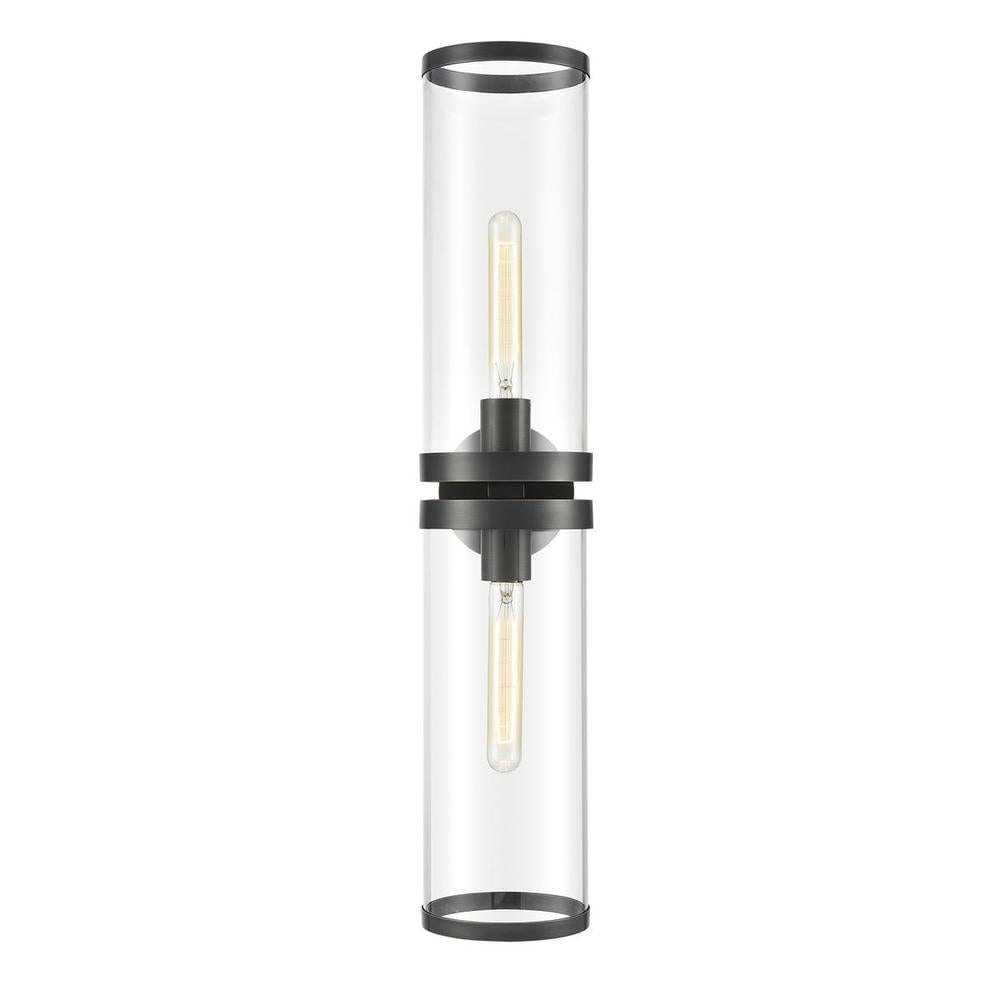 ALORA Lighting WV311602UBCG Vanity Light Fixture, UL Damp Rated, Urban Bronze