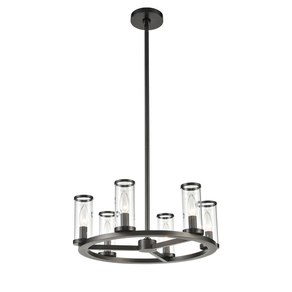 ALORA Lighting CH309006UBCG Chandeliers, Clear Glass/Urban Bronze