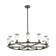 ALORA Lighting CH309012UBCG Chandeliers, Clear Glass/Urban Bronze