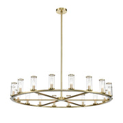 ALORA Lighting CH309018NBCG Chandelier, Clear Glass/Natural Brass, 18 Lights