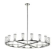 ALORA Lighting CH309018PNCG Revolve 18 Lights Chandelier, UL Rated, Clear Glass/Polished Nickel