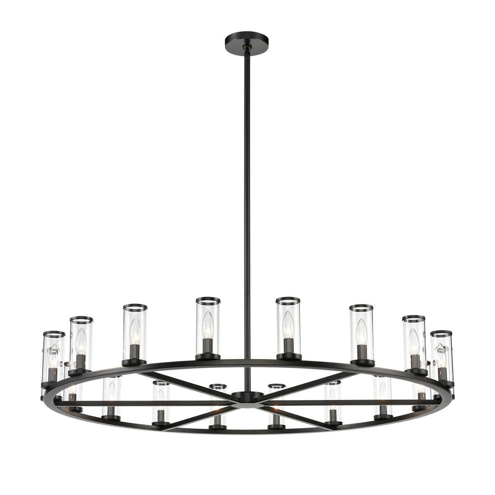ALORA Lighting CH309018UBCG Chandelier, Clear Glass/Urban Bronze