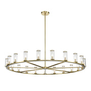 ALORA Lighting CH309021NBCG Chandelier, 21 Light, Clear Glass/Natural Brass