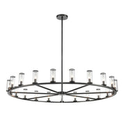 ALORA Lighting CH309021UBCG Revolve 21 Light Chandelier, UL Damp Rated, Clear Glass/Urban Bronze