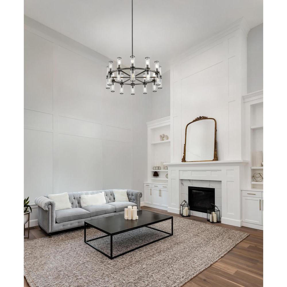 ALORA Lighting CH309024UBCG Chandelier, 24 Lights, Clear Glass/Urban Bronze