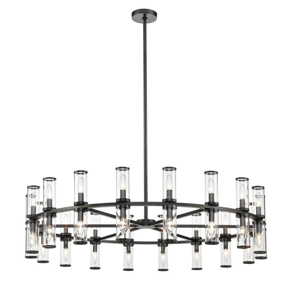 ALORA Lighting CH309036UBCG Chandelier, Clear Glass/Urban Bronze