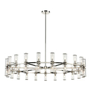 ALORA Lighting CH309042PNCG Chandeliers, Clear Glass/Polished Nickel