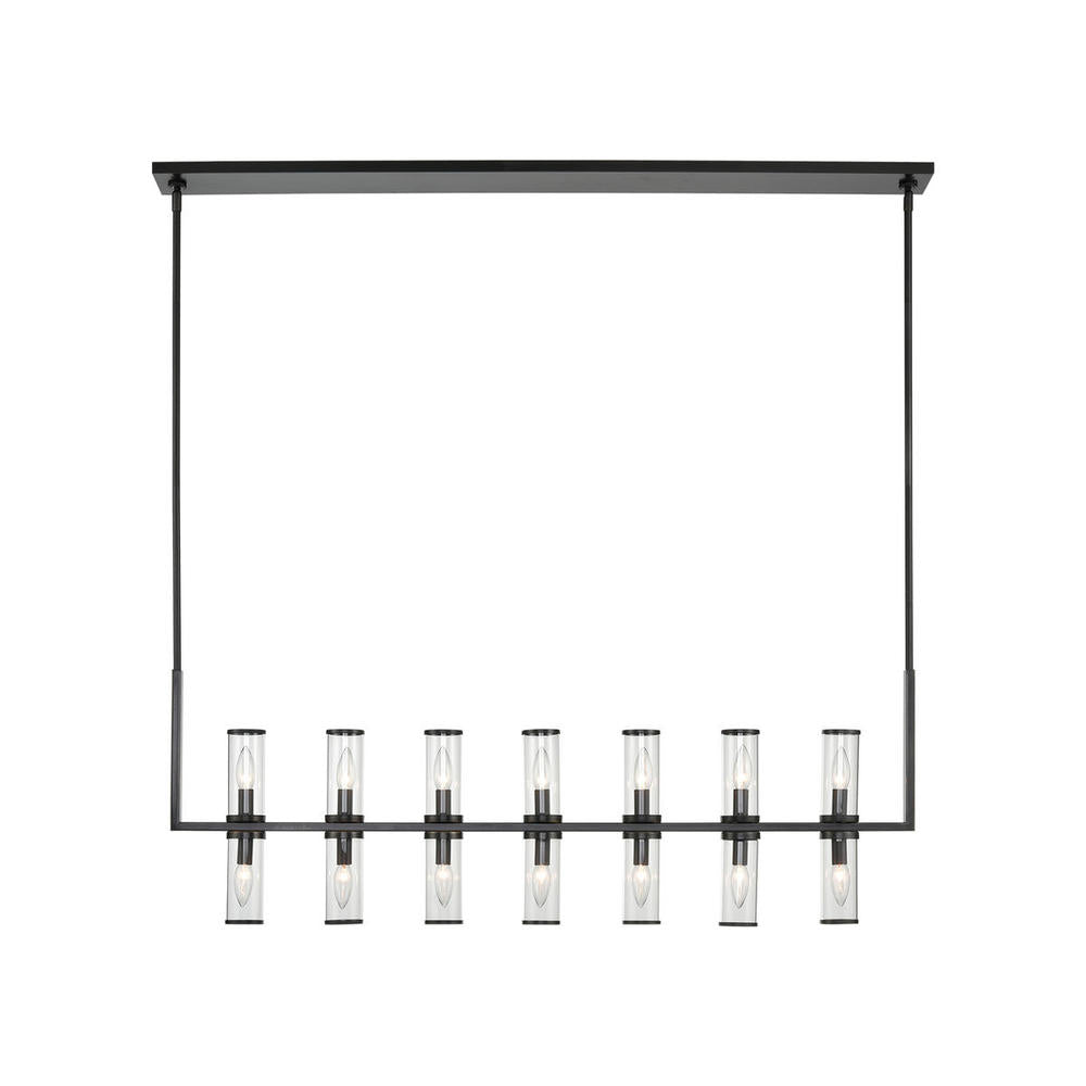 ALORA Lighting LP309077UBCG Linear Pendant, UL Rated, Clear Glass/Urban Bronze