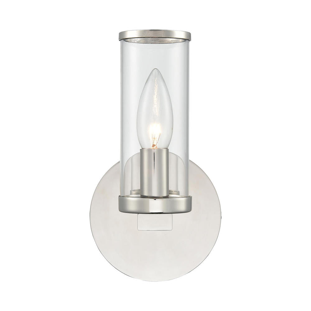 ALORA Lighting WV309001PNCG Wall/Vanity Light Fixture, UL Damp Rated, Polished Nickel