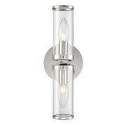 ALORA Lighting WV309002PNCG Wall/Vanity Light Fixture, UL Damp Rated, Polished Nickel