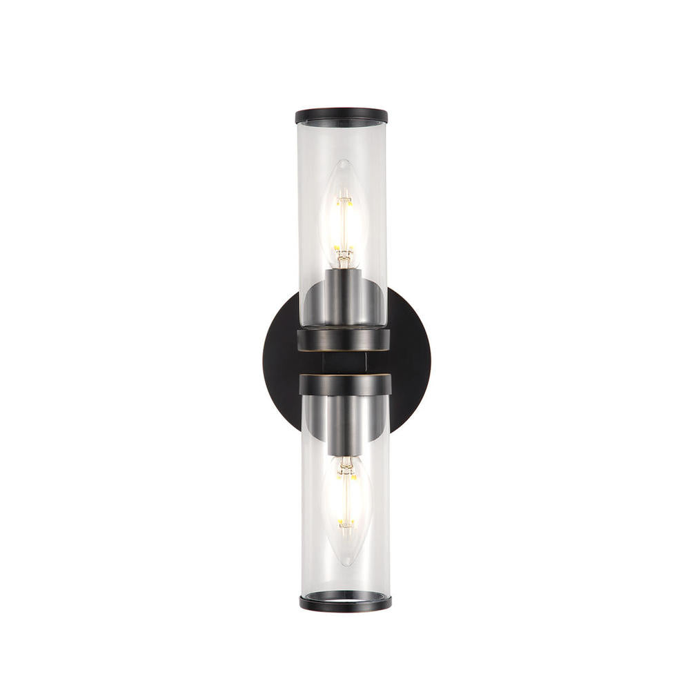 ALORA Lighting WV309002UBCG Wall/Vanity Light Fixture, UL Damp Rated, Urban Bronze