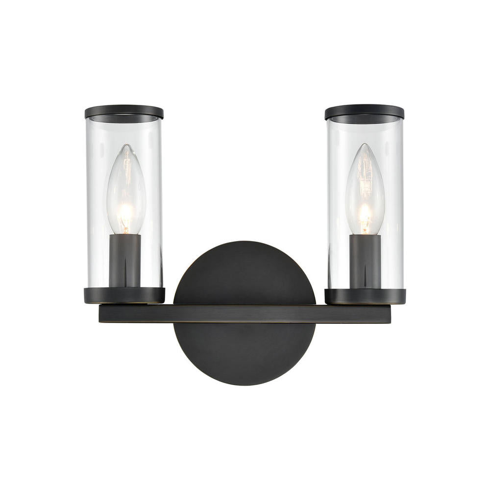 ALORA Lighting WV309022UBCG Wall/Vanity Light Fixture, UL Damp Rated, Urban Bronze